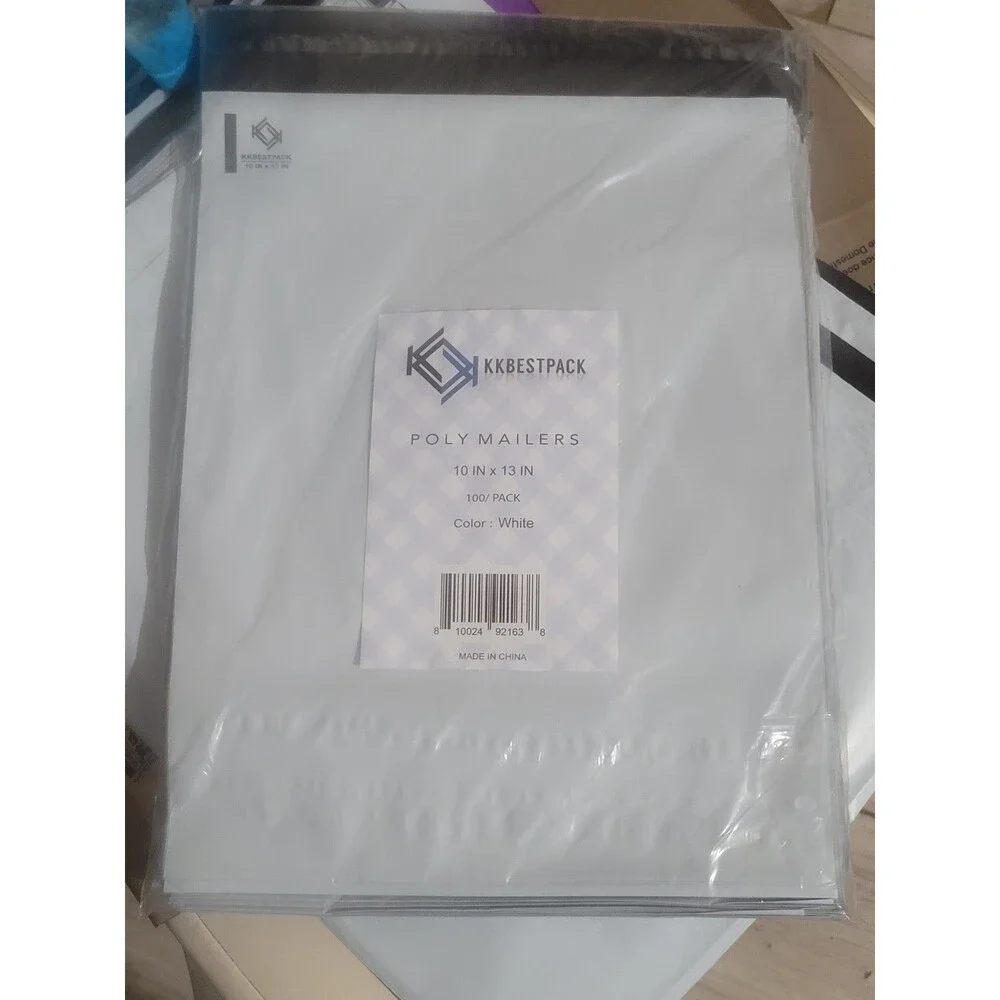 100 Pack 10 X 13 White Polymailers